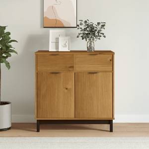 vidaXL Бюфет "FLAM" 80x40x80 см бор масив (357827)
