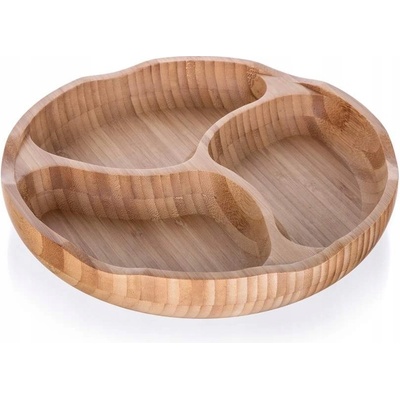 Banquet miska dělená BRILLANTE Bamboo 25 x 4 cm – Zboží Dáma