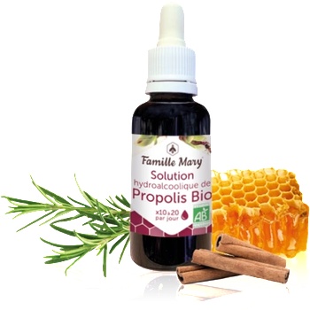 Famille Mary Течен екстракт от Прополис, с пчелен мед и етерични масла 30 ml капки | Famille Mary (084701 FM)