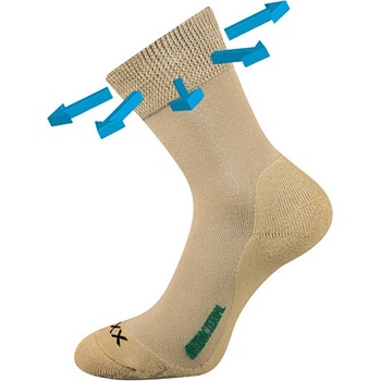 VoXX ponožky Zeus zdravotné béžová