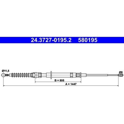24.3727-0195.2 ATE Tazne lanko, parkovaci brzda – Hledejceny.cz