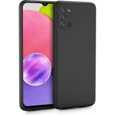 GKK Силиконов Калъф за Samsung A03S, Icon Soft Case, Черен (9589046918391)