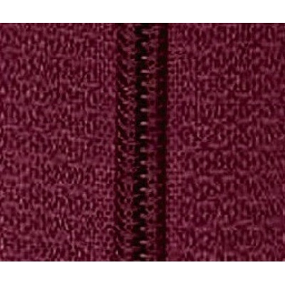Zip spirálový dělitelný No 6 délka 45 až 75 cm - dvoucestný barva 46 vínová délka 75 cm