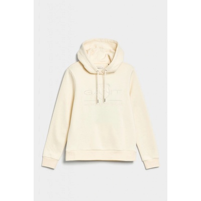 Gant Reg Tonal Shield Hoodie biela