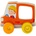 HABA Дървена играчка за бутане Haba - Камион за боклук (306364)