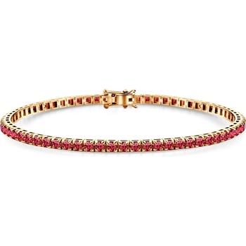 SAVICKI Тенис гривна Luminy 3, 0 мм: златна, рубини