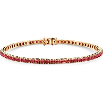 SAVICKI Тенис гривна Luminy 3, 0 мм: златна, рубини