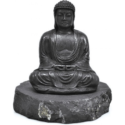 Milujeme Kameny Šungit - Buddha - soška Feng shui A1
