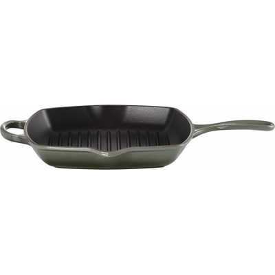 Le Creuset 20183261730422 Grilovacia panvica Signature štvorcová 26 cm sivo-zelená