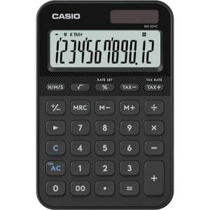 Casio Калкулатор, настолен, 12 цифри, casio, „ms 20 yc, черен (ms 20 yc bk) Калкулатори