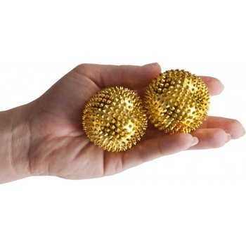 Modom akupresúrne guľôčky s magnetmi zlatá 4,5 cm