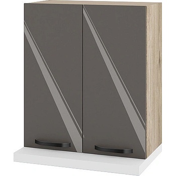 ИРИМ Горен кухненски шкаф за аспиратор Сити АРФ-Антрацит гланц-05-13 60 см