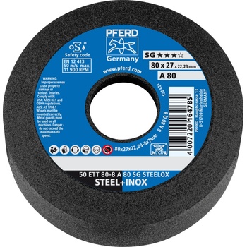 Pferd Brusný hrncový kotouč válcový 80 x 8 x 22,23 mm Z80 4007220164785