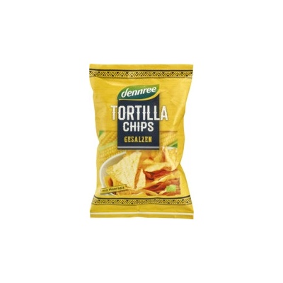 Dennree Tortilla Chips slané bio 125 g