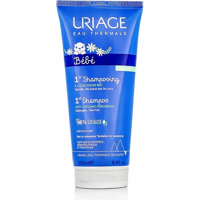 Uriage 1érs Soins Bébés jemný šampón na vlasy Extra Gentle Soap Free Shampoo Hair 200 ml