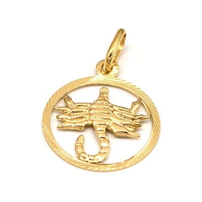 B&B Goldinvestic Zlatý přívěsek štír v kruhu N5067