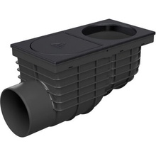 Chuděj Lapač strešných splavenín D110 bočný pre zvod 100 mm liatina