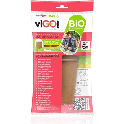 viGO! BIO papírový kelímek 330 ml – Zboží Dáma