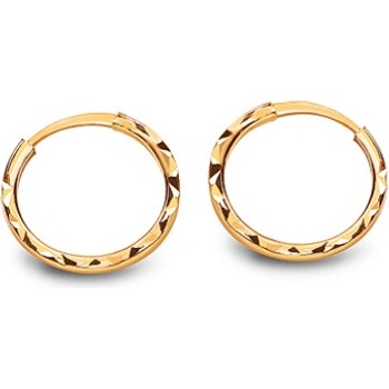 iZlato Forever dívčí gravírované náušnice kroužky iZlato24 IZ20370