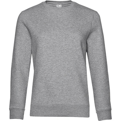 B&C Unisex mikina cez hlavu WW01Q Heather Grey