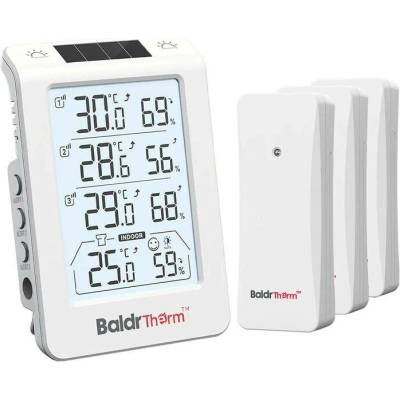 BALDRTHERM B0598 – 3kanálový termohygrometr s automatickým podsvícením