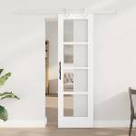 vidaXL Преплъзваща се врата 61 x 198, 5 см Бяло (3332210)