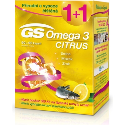 GS Omega 3 Citrus 180 kapslí