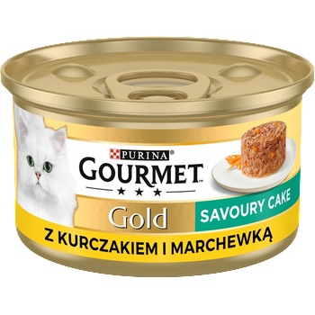 Gourmet Purina Gourmet Gold Savoury Cake с пилешко месо и моркови 85 г