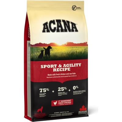 Acana Sport & Agility kuře & krůta & hejk 17 kg