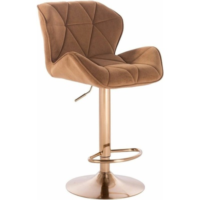 LuxuryForm Design Milano Velur na zlatom tanieri medová