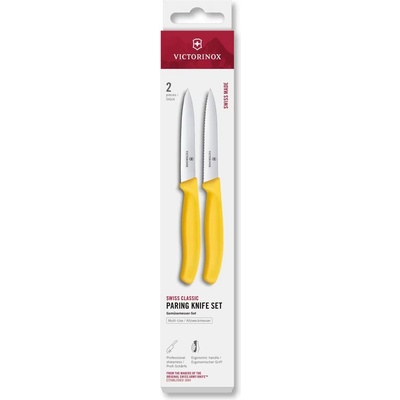Victorinox Комплект ножове SWISS CLASSIC 10 cm, комплект 2 бр. , жълт, пластмаса, Victorinox (VN677982C1)