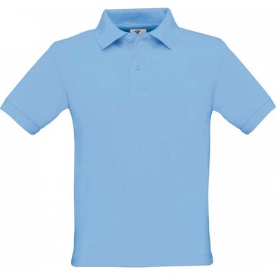 B&C BE INSPIRED Dětské Polo tričko Safran modrá nebeská