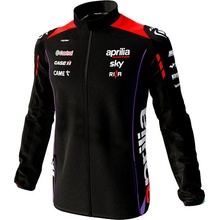 Aprilia mikina TEAM MotoGP Zip black/fluo red