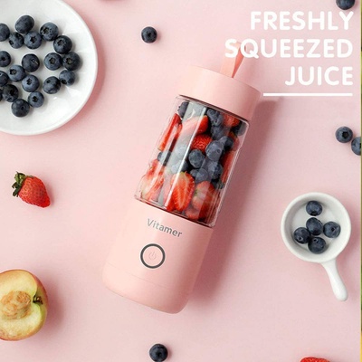 Vitamer Smoothie cestovní s USB 350 ml Růžová