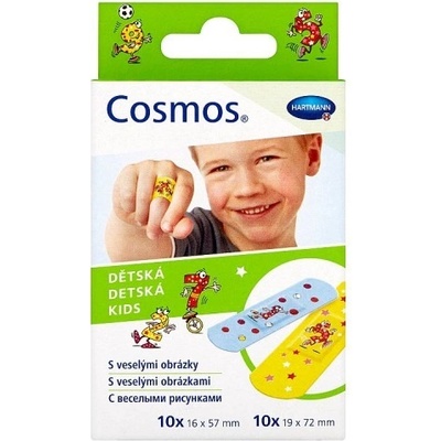 Cosmos Dětská náplast na rány 2 velikosti 20 ks