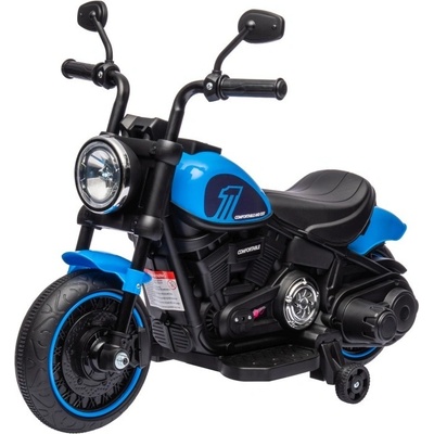 Mamido Dětská elektrická motorka Chopper Faster modrá