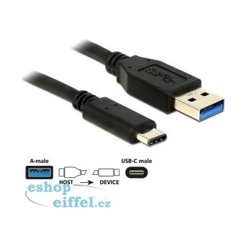 Delock DL0196 USB 10 Gbps (USB 3.1, Gen 2) Typ A samec > USB Type-C™ samec 0,5m, černý