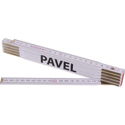 Kola Pirkl Metr skládací 2m PAVEL Profi bílý dřevo