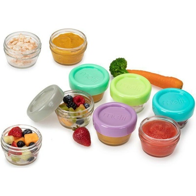 Melii Sklenené dózičky na potraviny 6 ks 59 ml
