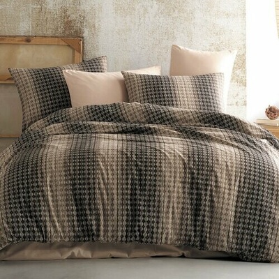 Bedtex bavlna obliečky Oberon hnedá 140x200 70x90