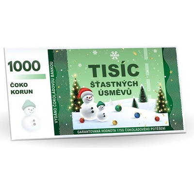 Selllot Hořká 60% Bankovka Tisíc šťastných úsměvů 175 g