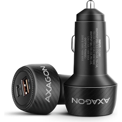 AXAGON USB Car Charger 2x USB-C/A, 48W, PD, AXAGON PWC-PQ48 (PWC-PQ48)