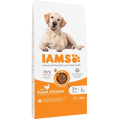 IAMS Advanced Nutrition Senior Large Dog 7+ s kuracím 2 x 12 kg