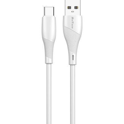 DeTech Кабел за данни DeTech DE-44C2, Type-C, 2.0m, Бял - 40269 (40269)