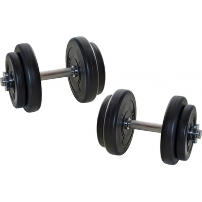 FitnessLine jednoruční nakládací činkový set kotouče s cementovou náplní 2 x 10 kg