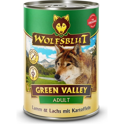 Wolfsblut Консерва Wolfsblut Green Valley Агне и Сьомга 395 г