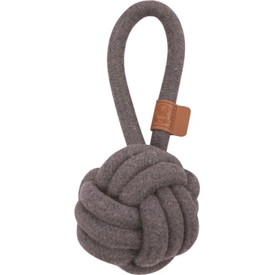 M Pets Coto bavlnená hračka uzol sivý 8 cm