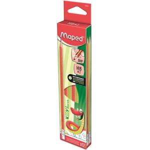 Maped Графитни моливи с гума, HB, триъгълни, MAPED "Kidy Learn", 12 броя 853601 (853601)