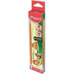 Maped Графитни моливи с гума, HB, триъгълни, MAPED "Kidy Learn", 12 броя 853601 (853601)