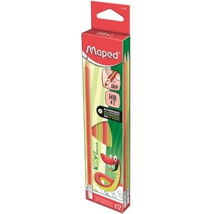 Maped Графитни моливи с гума, HB, триъгълни, MAPED "Kidy Learn", 12 броя 853601 (853601)